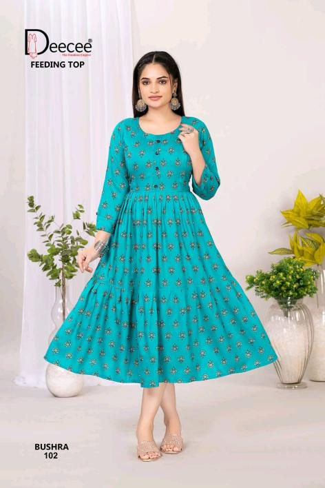 Deecee Bushra catalog maternity kurtis wholesale