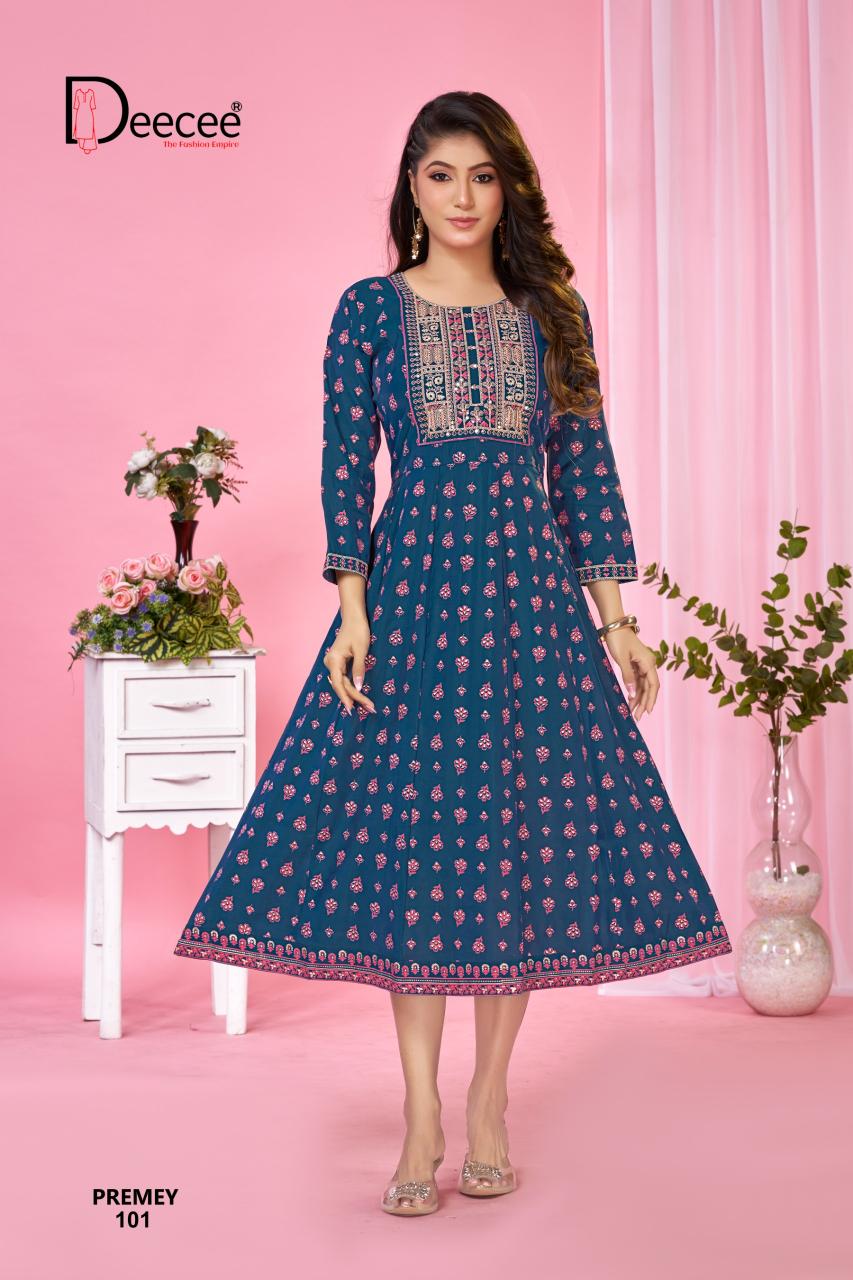 Deecee Premey catalog anarkali kurtis wholesale in chennai