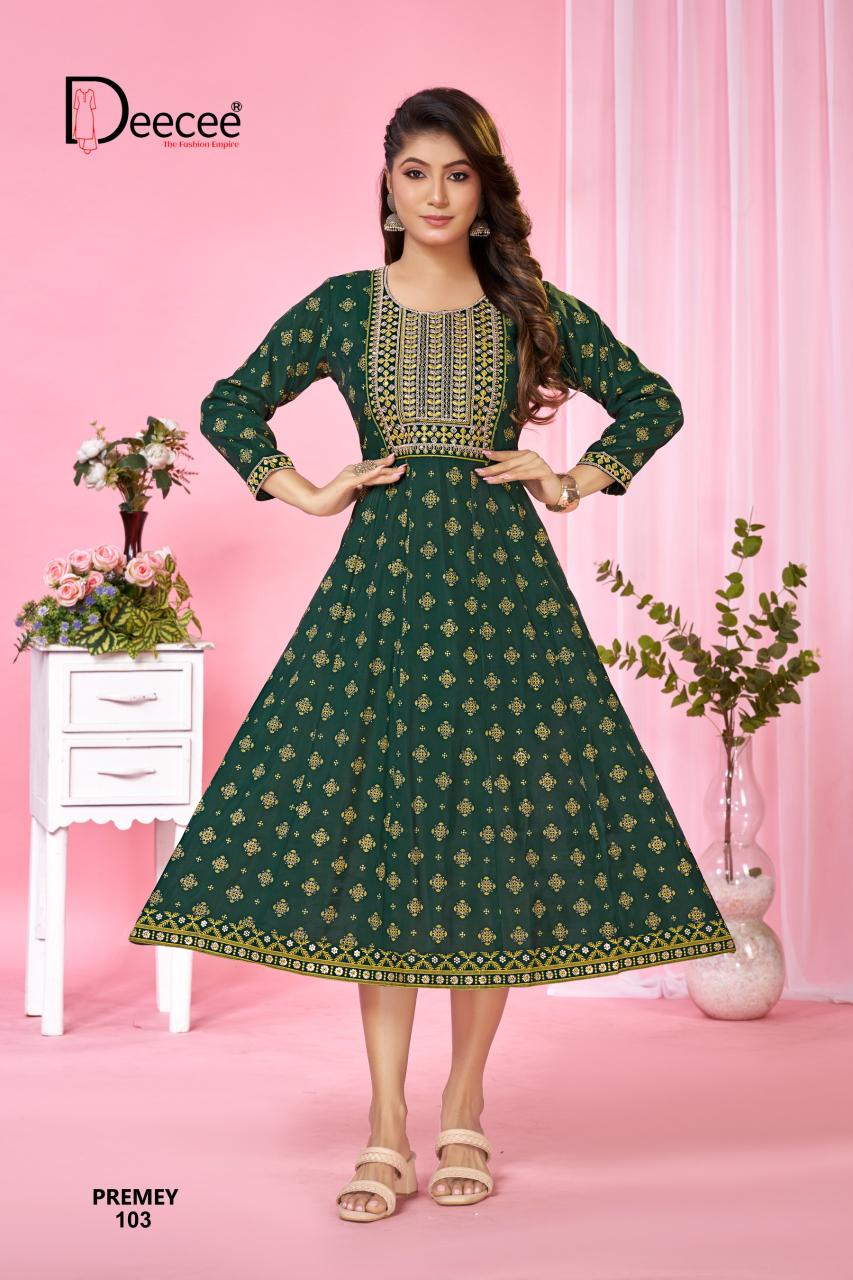 Deecee Premey catalog anarkali kurtis wholesale in chennai