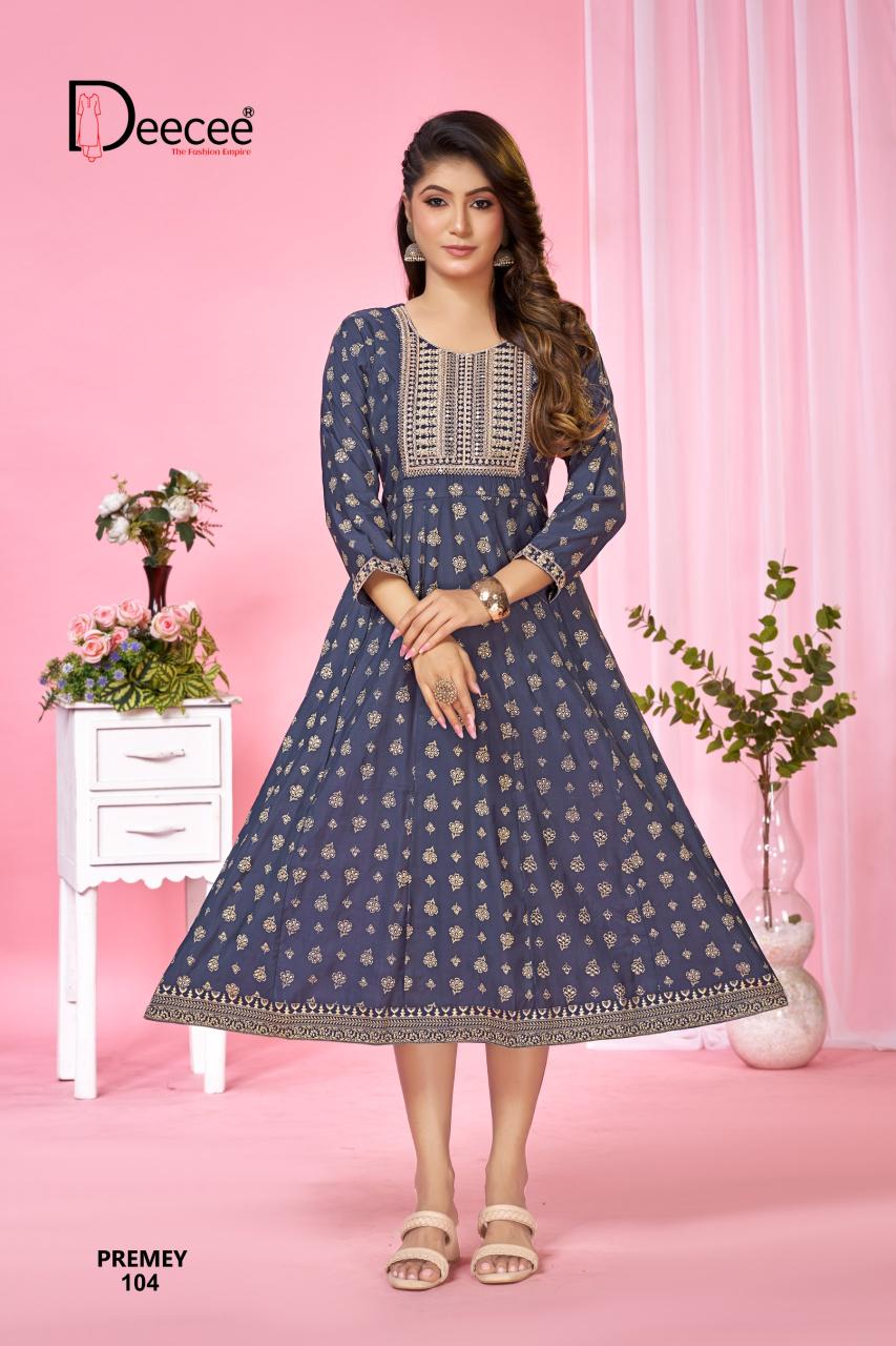 Deecee Premey catalog anarkali kurtis wholesale in chennai