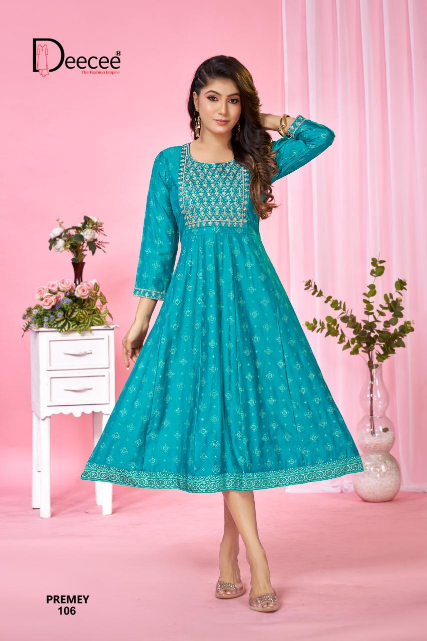 Deecee Premey catalog anarkali kurtis wholesale in chennai