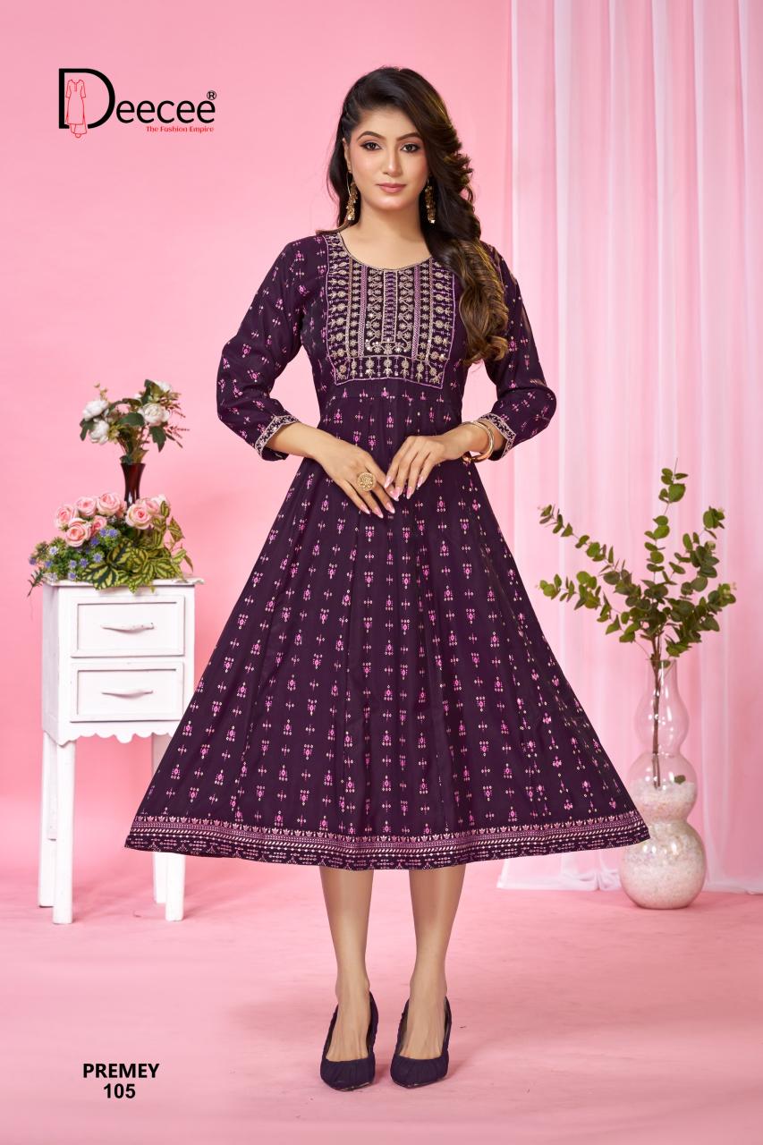 Deecee Premey catalog anarkali kurtis wholesale in chennai