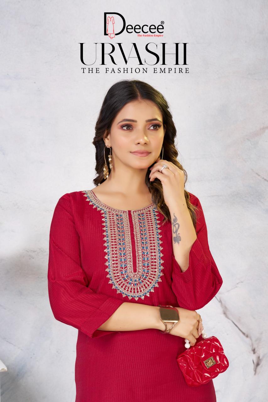 Deecee Urvashi catalog designer kurti wholesale market in delhi