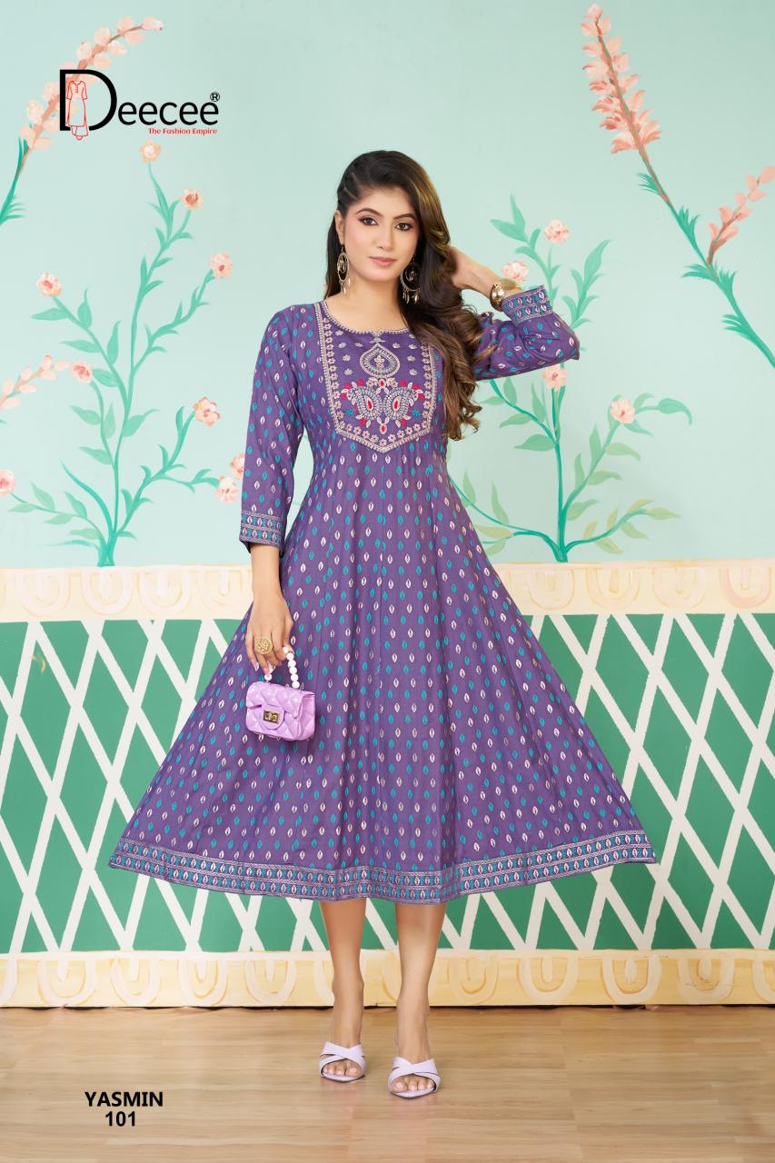 Deecee Yasmin catalog designer kurti wholesaler in kolkata