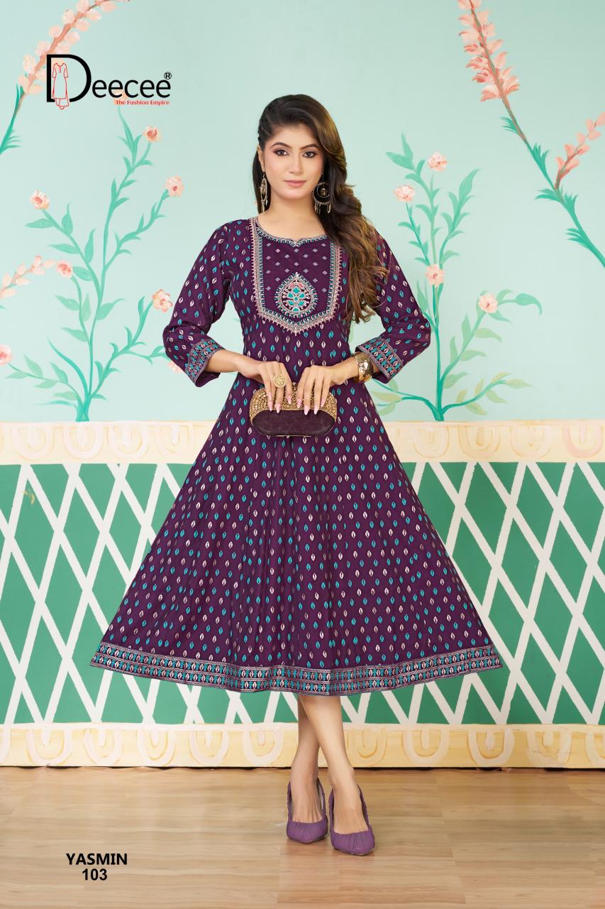 Deecee Yasmin catalog designer kurti wholesaler in kolkata