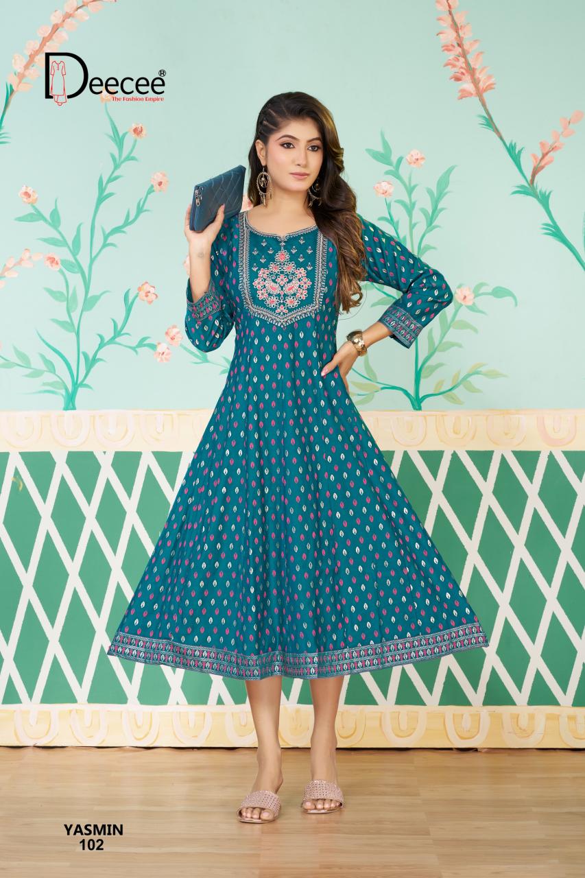Deecee Yasmin catalog designer kurti wholesaler in kolkata