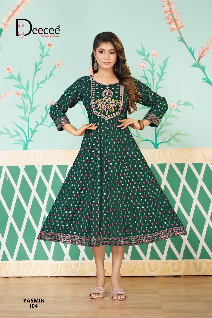 Deecee Yasmin catalog designer kurti wholesaler in kolkata