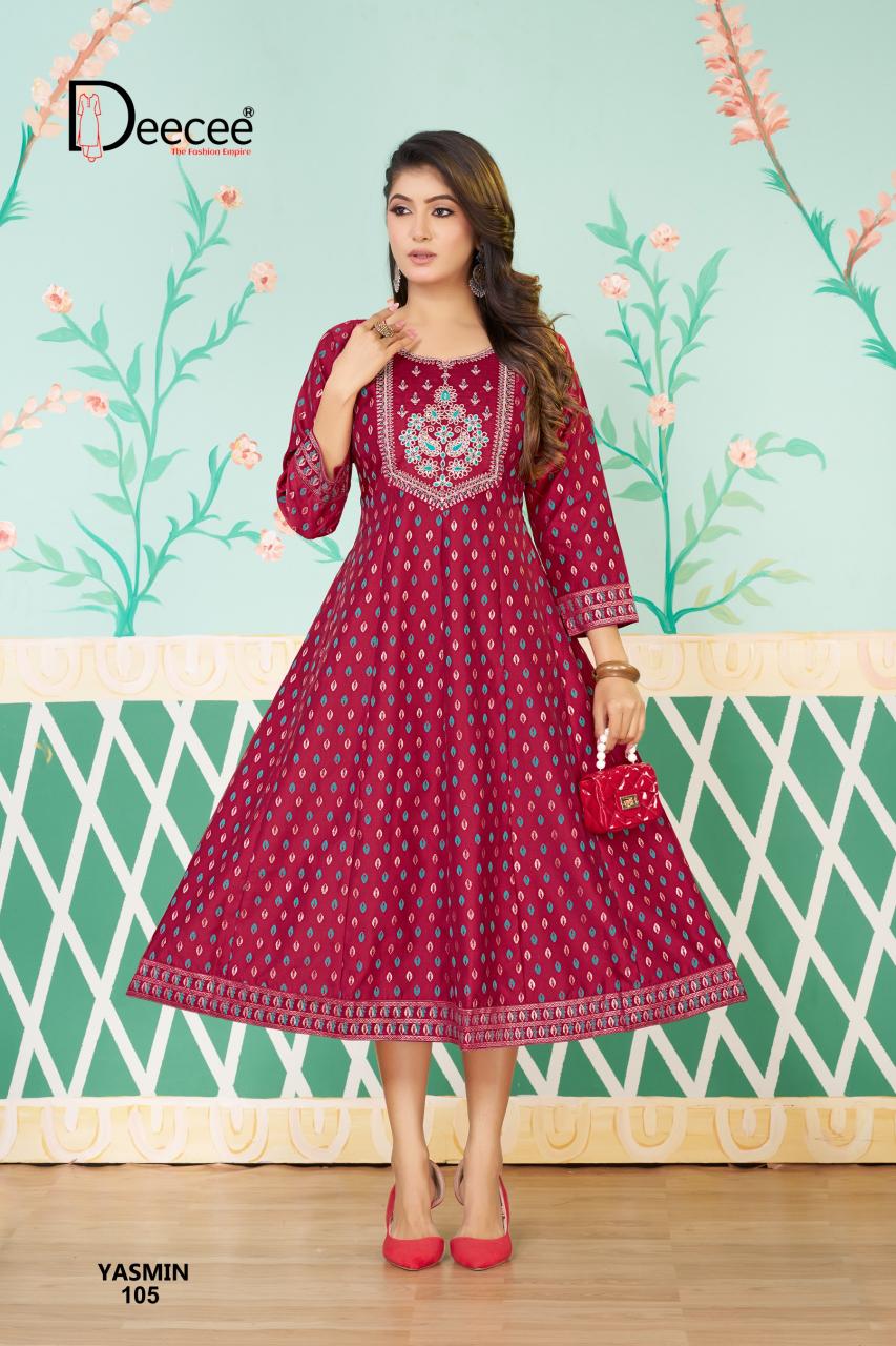 Deecee Yasmin catalog designer kurti wholesaler in kolkata