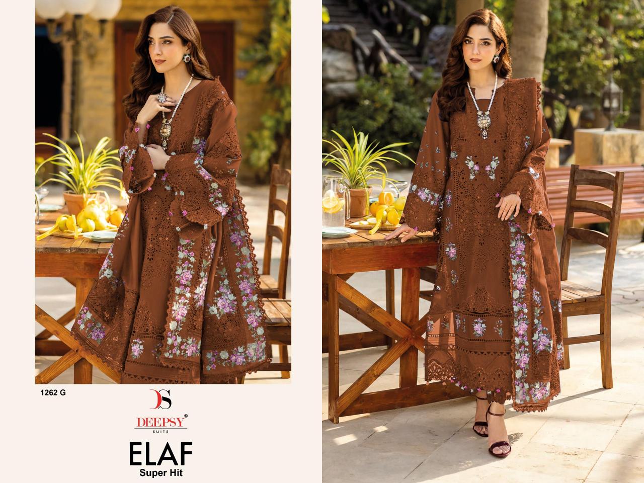 Deepsy Elaf Super Hit 1262 EFGH catalog pakistani suits wholesale in delhi