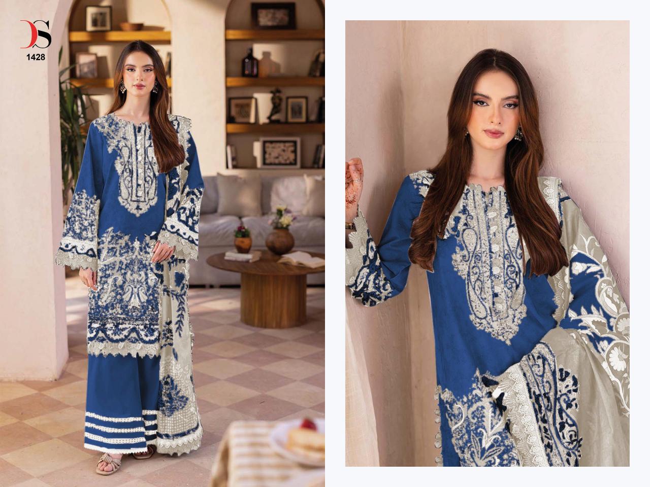 Deepsy Jade Bliss Lawn 25 Vol 3 catalog Chiffon Dupatta pakistani suits wholesaler