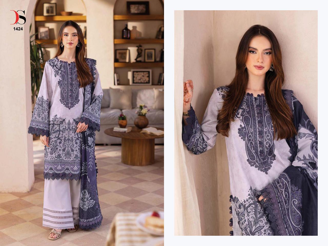 Deepsy Jade Bliss Lawn 25 Vol 3 catalog Cotton Dupatta wholesale pakistani suits uk