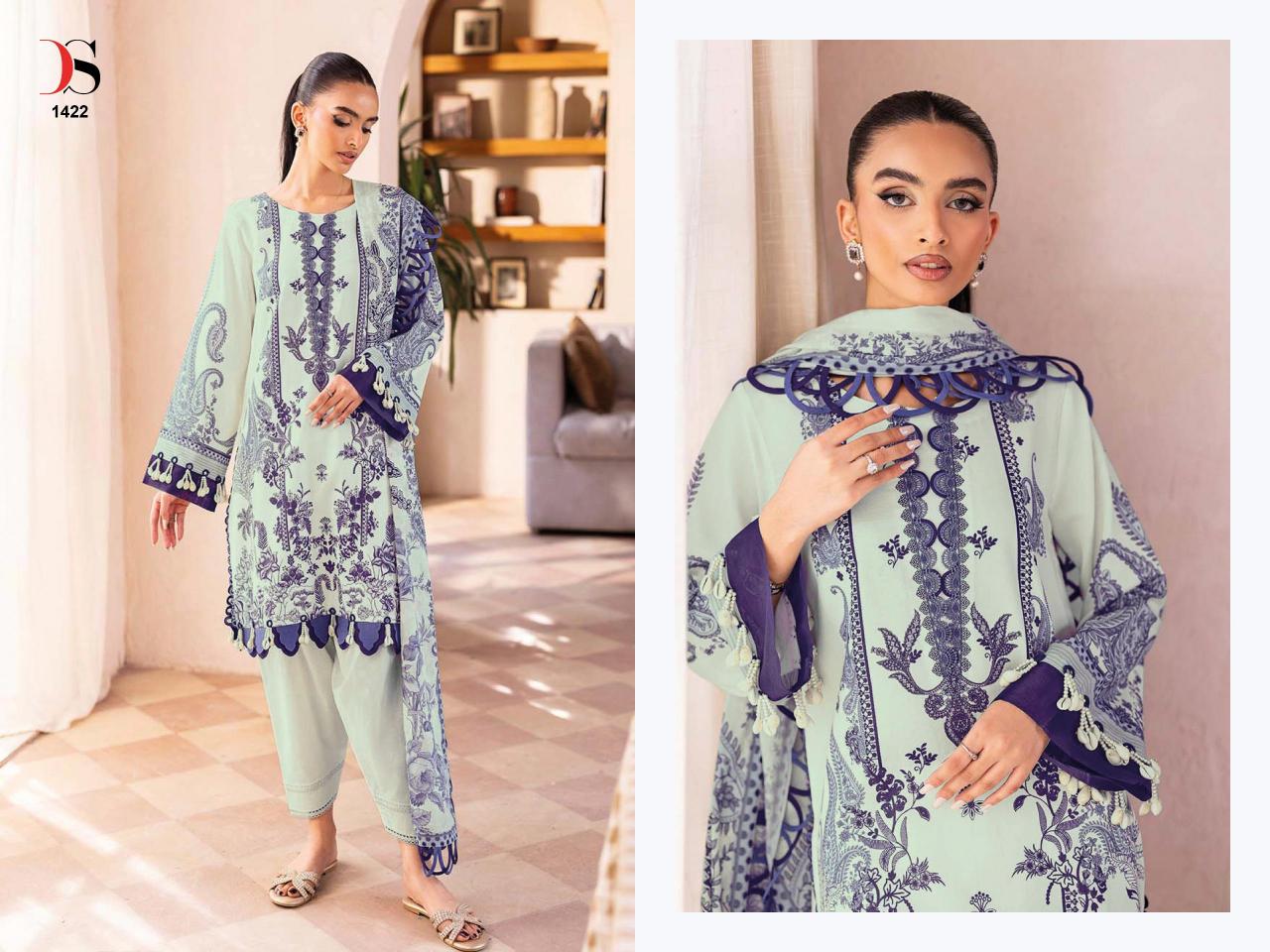 Deepsy Jade Bliss Lawn 25 Vol 3 catalog Cotton Dupatta wholesale pakistani suits uk