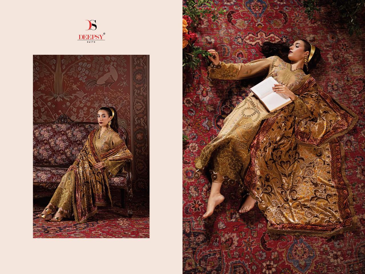 Deepsy Mahnoor catalog Chiffon Dupatta wholesale pakistani suits in delhi