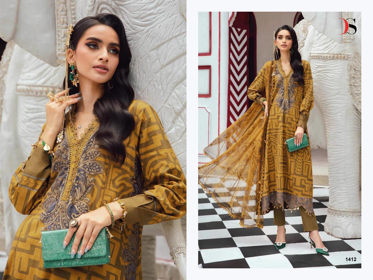 Deepsy Maria B MPrint 25 Vol 5 catalog Chiffon Dupatta online pakistani suits wholesale