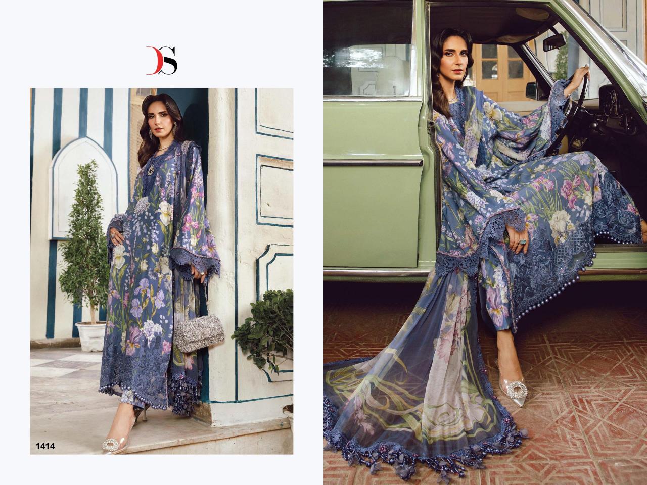 Deepsy Maria B MPrint 25 Vol 5 catalog Chiffon Dupatta online pakistani suits wholesale
