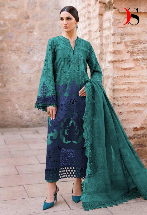 Deepsy Maria B Premium Embroidered 25 vol 2 D 1286 EFH catalog Cotton Duppatta pakistani suits wholesalers in mumbai