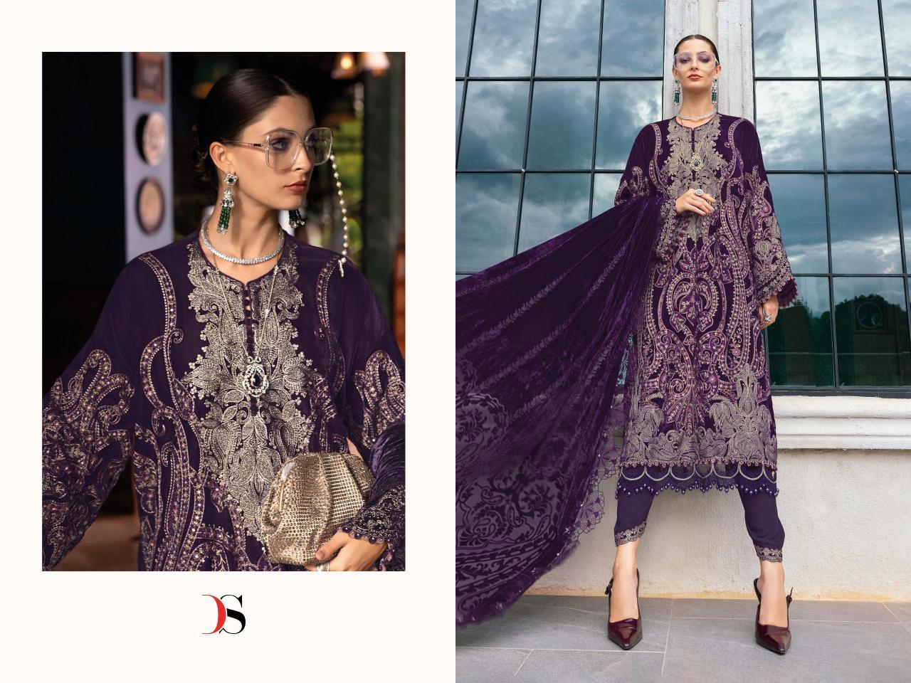 Deepsy MARIAB Luxe 25 catalog Chiffon Dupatta wholesale pakistani suits in pakistan