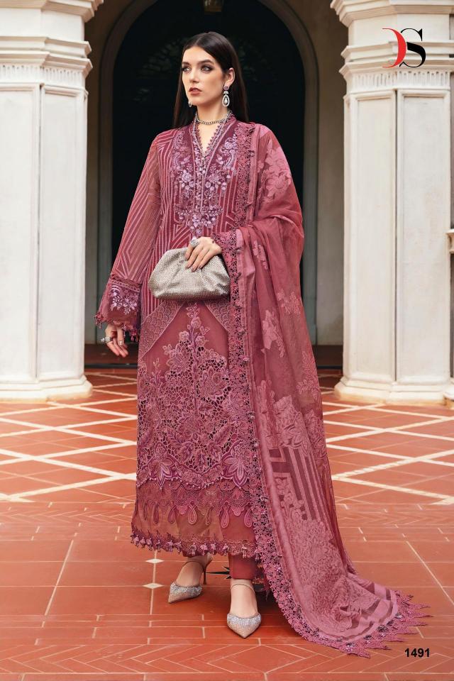 Deepsy MARIAB Luxe 25 catalog Cotton Dupatta wholesale pakistani suits in mumbai