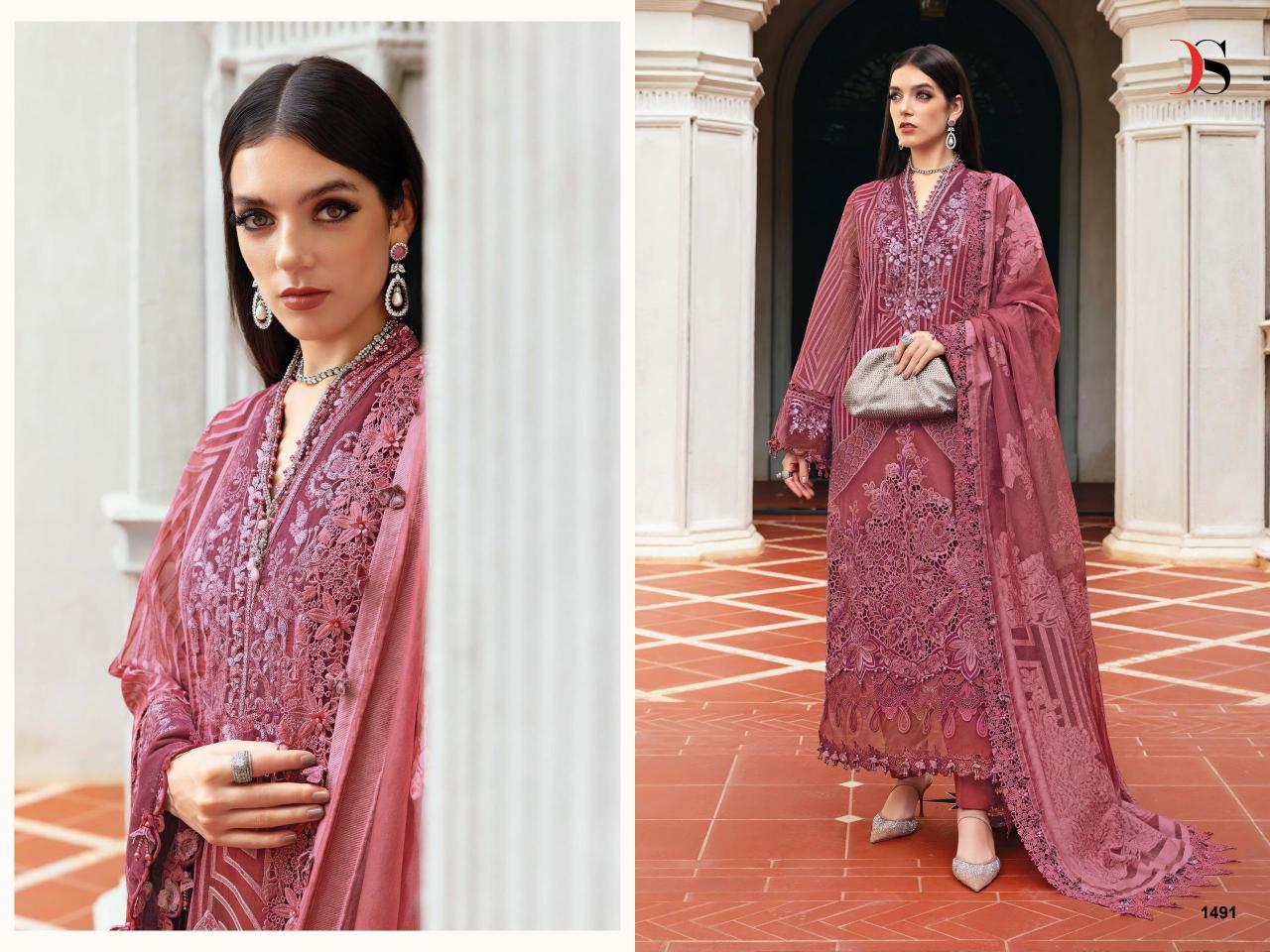 Deepsy MARIAB Luxe 25 catalog Cotton Dupatta wholesale pakistani suits in mumbai
