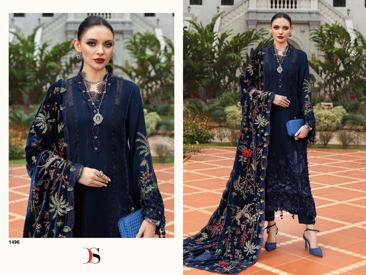 Deepsy MARIAB Luxe 25 catalog Cotton Dupatta wholesale pakistani suits in mumbai