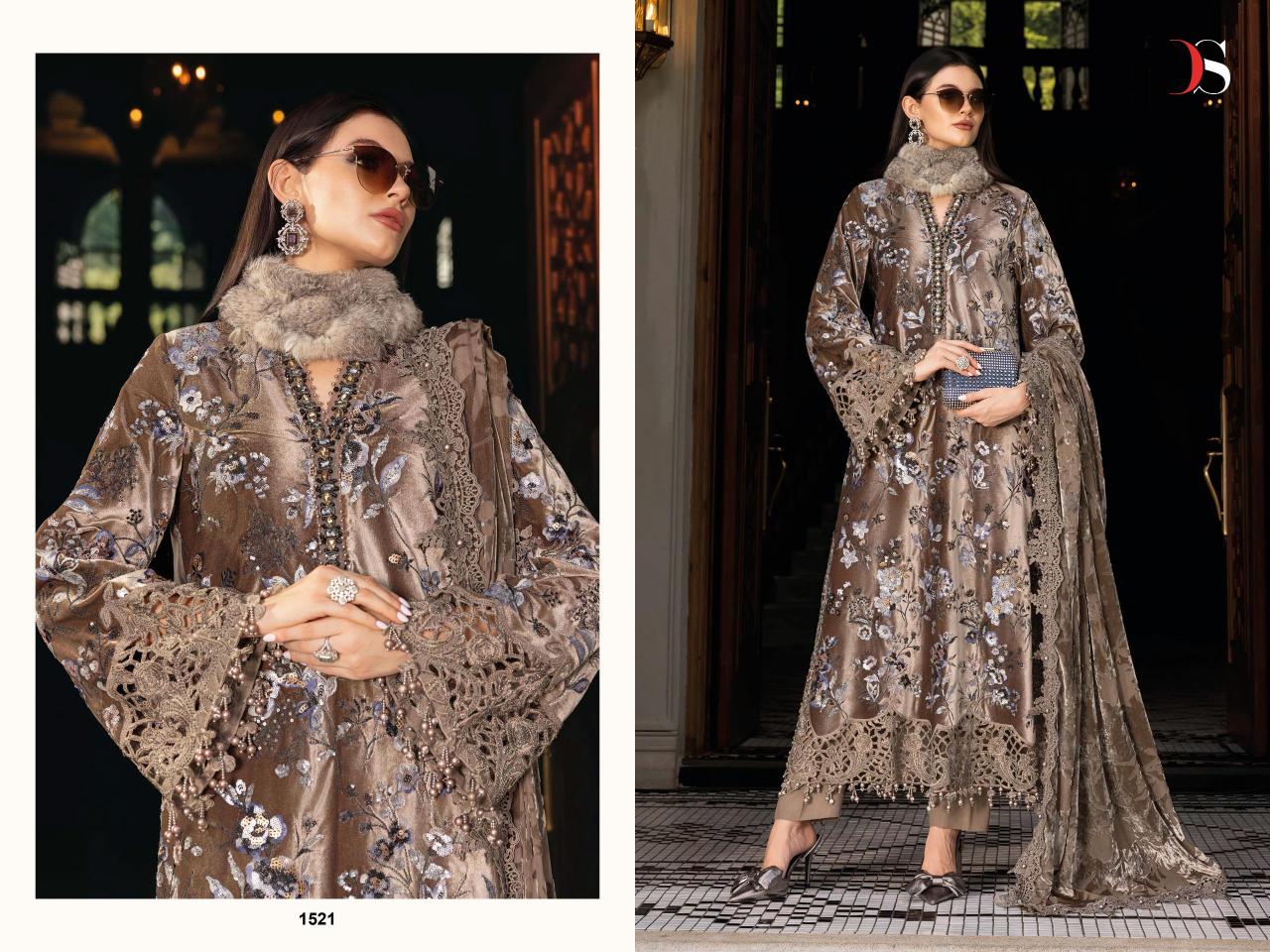 Deepsy Mariab Luxe 25 vol 2 catalog Chiffon Dupatta wholesale pakistani suits in sharjah
