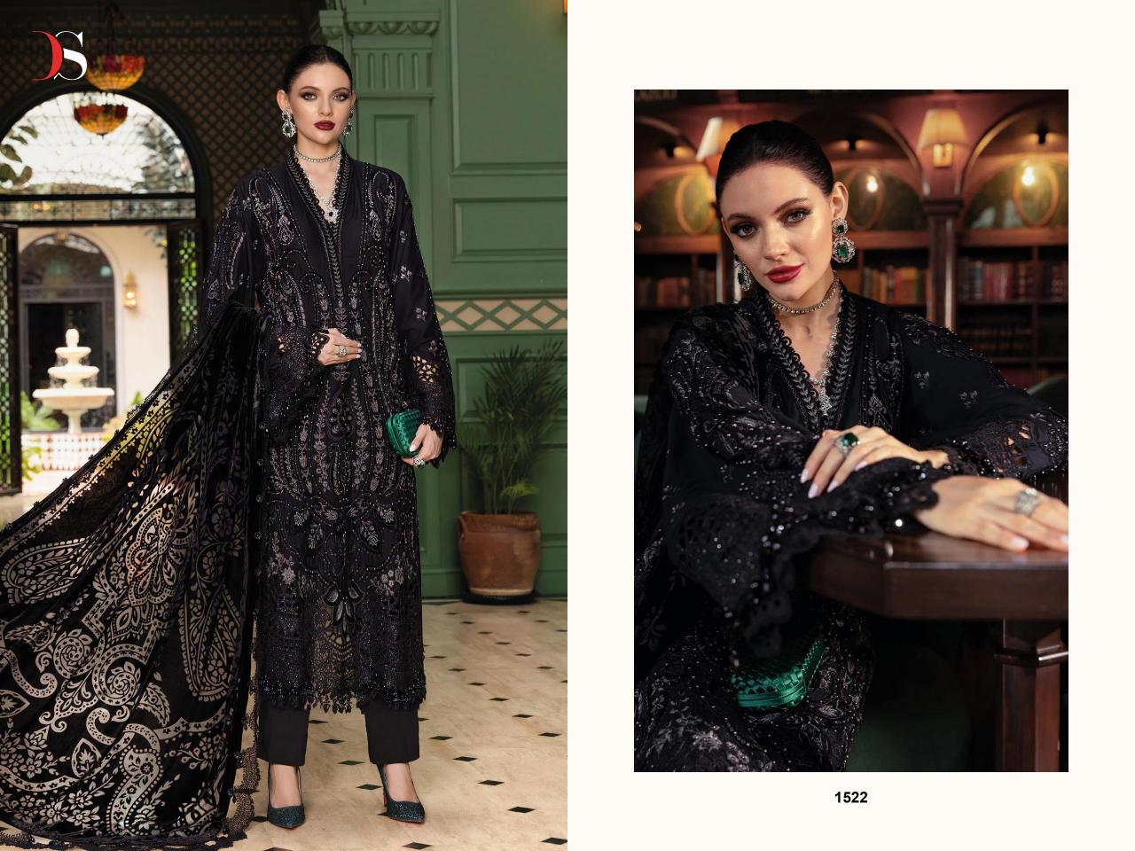 Deepsy Mariab Luxe 25 vol 2 catalog Chiffon Dupatta wholesale pakistani suits in sharjah