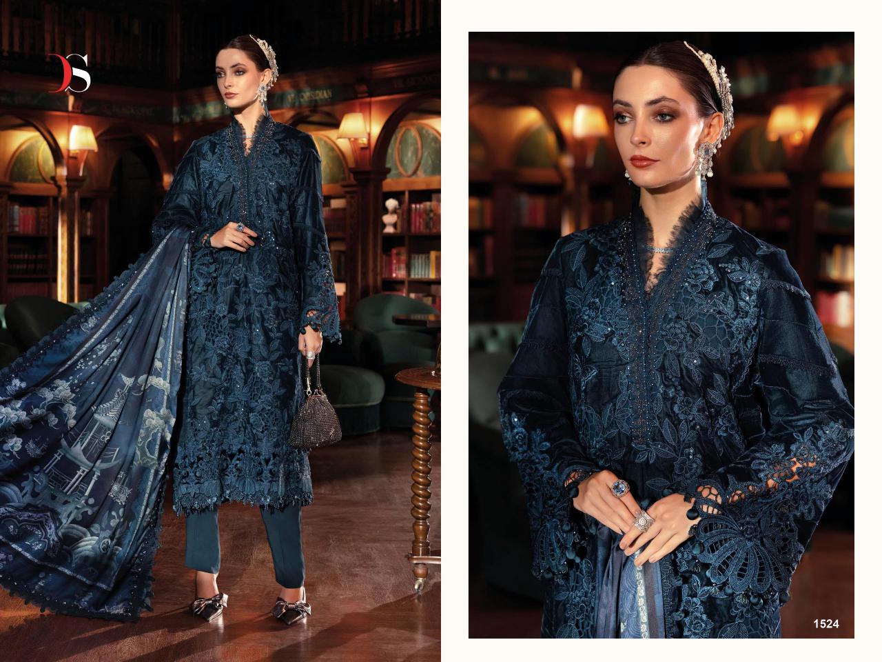 Deepsy Mariab Luxe 25 vol 2 catalog Cotton Dupatta wholesale pakistani suits in mumbai