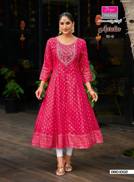Diya Trends Aurelia Vol 1 catalog w kurtis wholesale