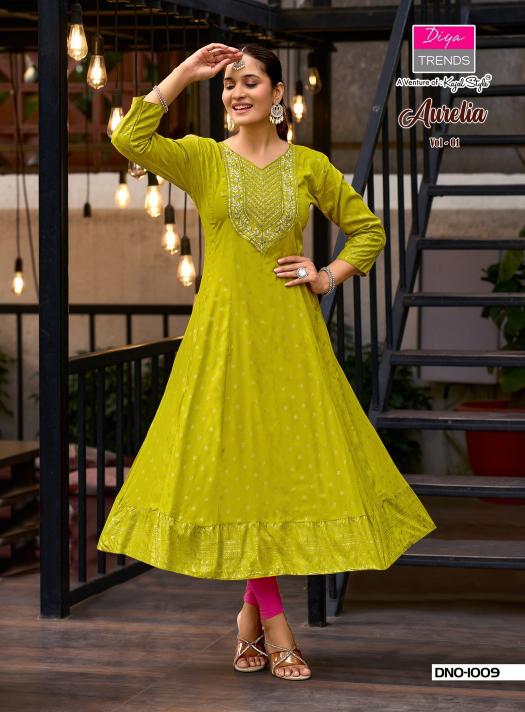 Diya Trends Aurelia Vol 1 catalog w kurtis wholesale