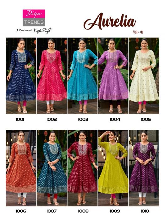 Diya Trends Aurelia Vol 1 catalog w kurtis wholesale
