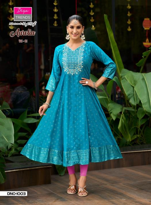 Diya Trends Aurelia Vol 1 catalog w kurtis wholesale