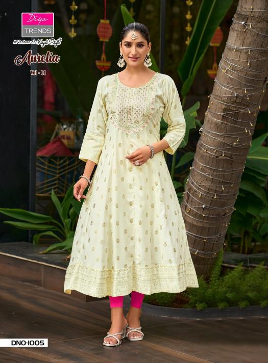Diya Trends Aurelia Vol 1 catalog w kurtis wholesale