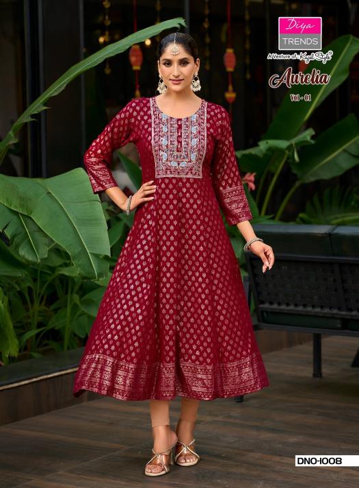Diya Trends Aurelia Vol 1 catalog w kurtis wholesale