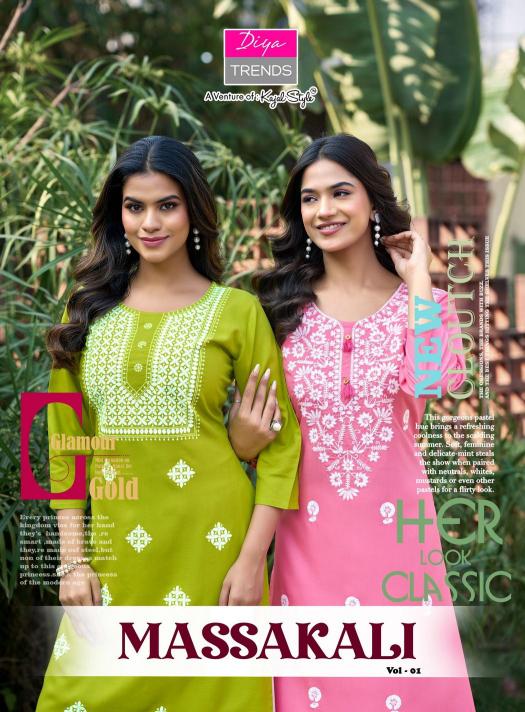 Diya Trends Massakali Vol 1 catalog readymade kurti wholesale market in surat