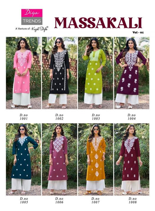 Diya Trends Massakali Vol 1 catalog readymade kurti wholesale market in surat