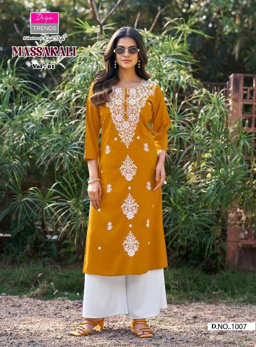 Diya Trends Massakali Vol 1 catalog readymade kurti wholesale market in surat