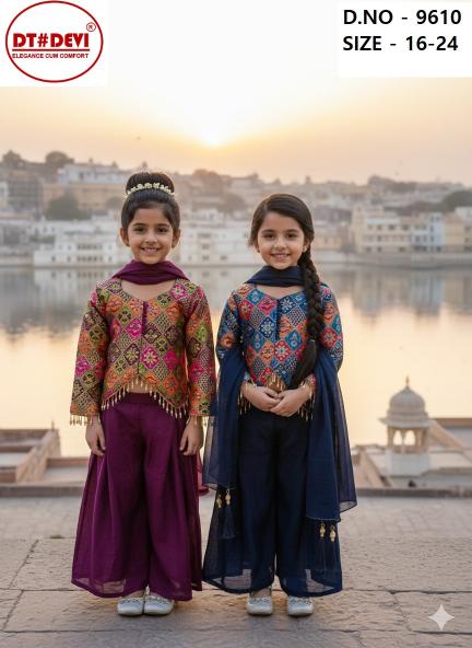 Dt Devi Aryaa 9610 catalog kids wear wholesale near me