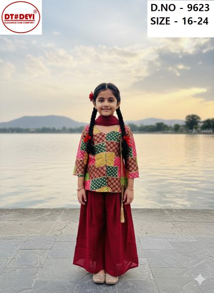 Dt Devi Aryaa vol 2 9623 catalog ethnic wear kids wholesale