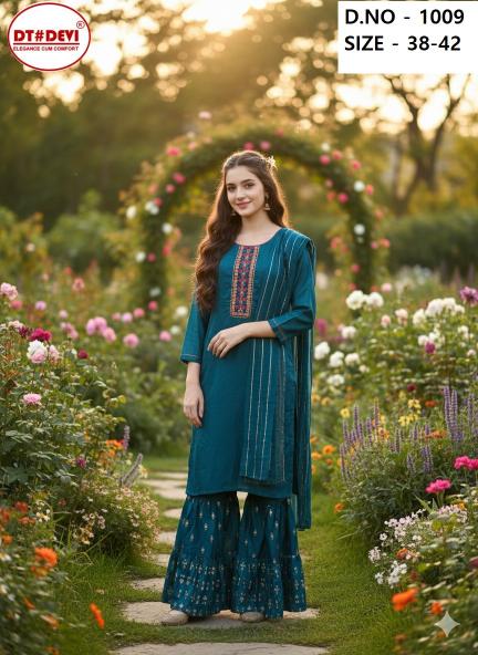 Dt Devi Blue Diamond 1009 catalog imported kids wear wholesalers