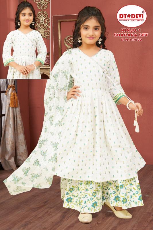 Dt Devi Kinju 9522 catalog clothes wholesale kids wear lidhiana