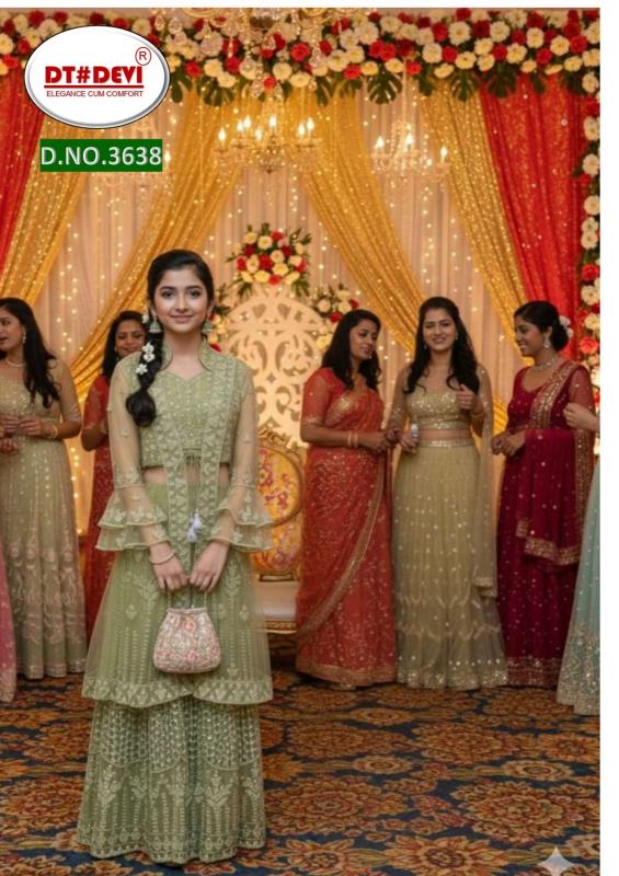 Dt Devi Mannika 3538 catalog kids wear wholesale market in mumbai