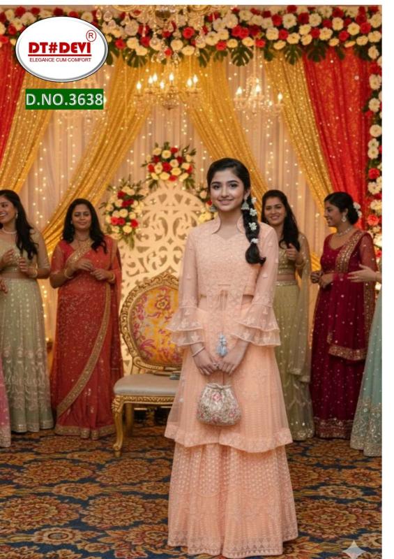 Dt Devi Mannika 3538 catalog kids wear wholesale market in mumbai