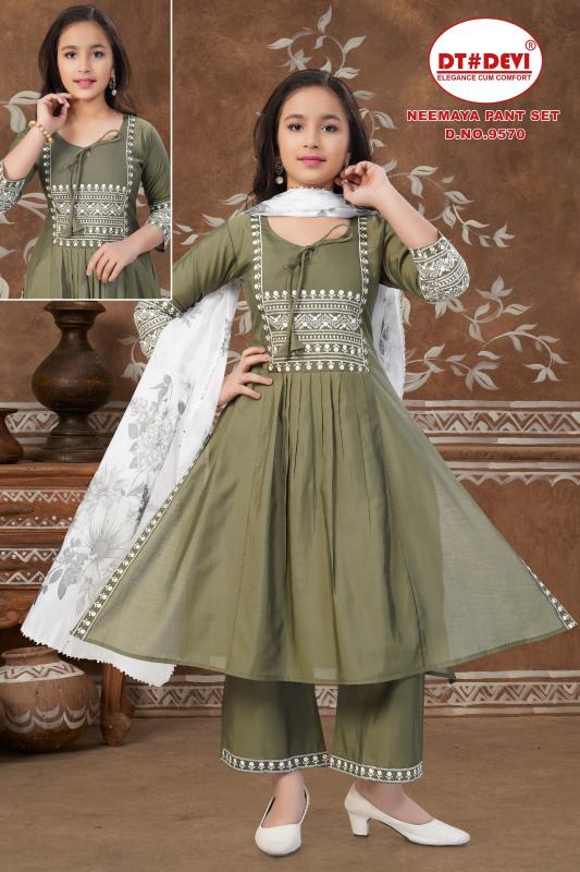 Dt Devi Neemaya 9570 Catalog clothes wholesale kids wear ludhiana