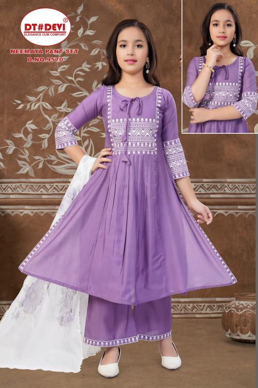Dt Devi Neemaya 9570 Catalog clothes wholesale kids wear ludhiana