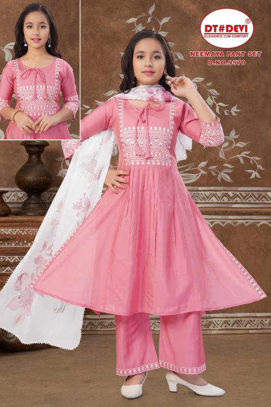 Dt Devi Neemaya 9570 Catalog clothes wholesale kids wear ludhiana
