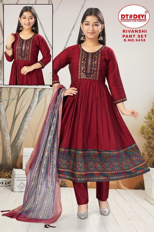 Dt Devi Rivanshi 9458 catalog kids wear wholesalers in tirupur