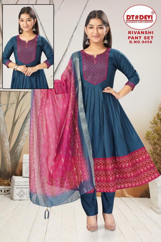 Dt Devi Rivanshi 9458 catalog kids wear wholesalers in tirupur