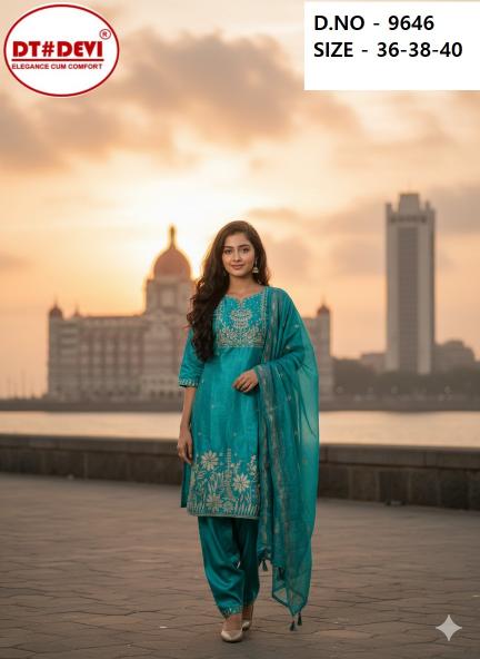 Dt Devi Roman Glass 9646 catalog clothes wholesale kids wear ludhiana
