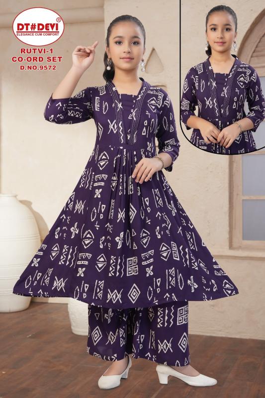Dt Devi Rutvi vol 1 9572 Catalog clothes wholesale kids wear lidhiana