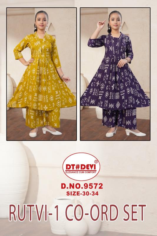 Dt Devi Rutvi vol 1 9572 Catalog clothes wholesale kids wear lidhiana